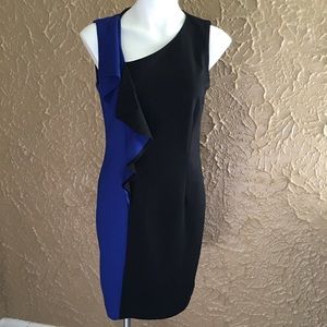 A5-Spense two tone ruffled dress